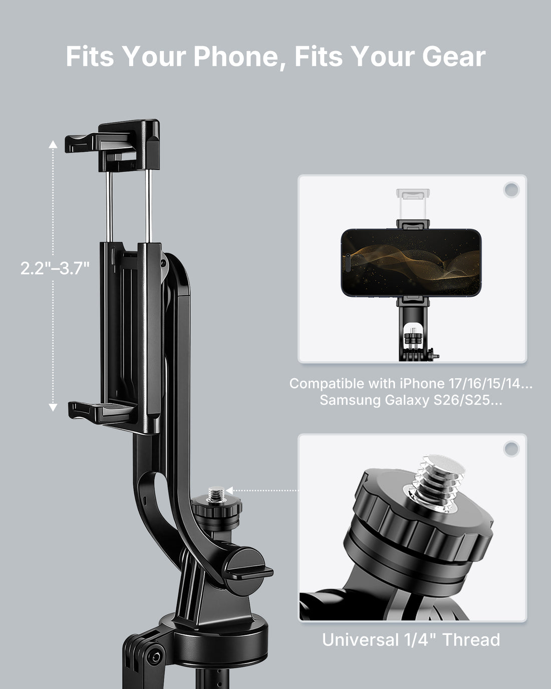 VLOGARA phone tripod holder and accessories